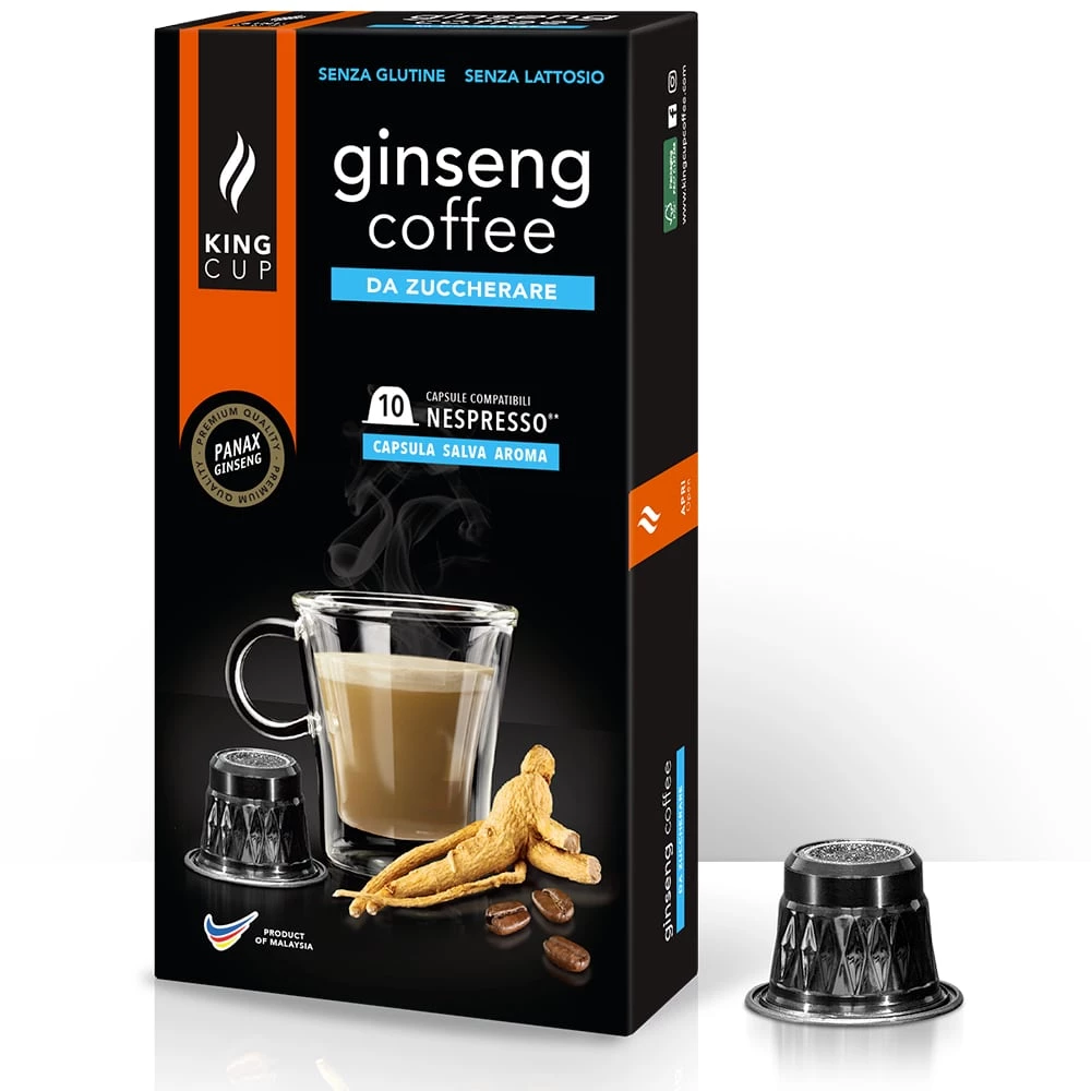 Caffè al Ginseng da zuccherare - Capsule Nespresso®*